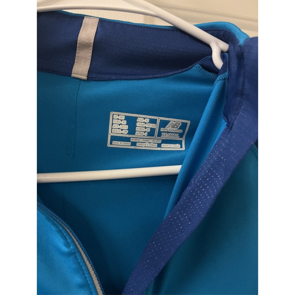 New Balance Women's Performance Athletic Top Blue Size XXS